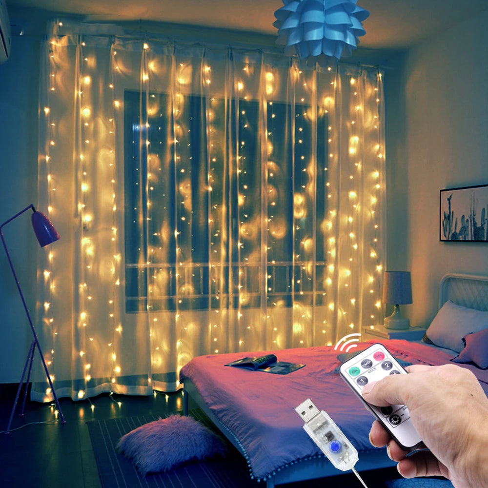 Christmas Curtain Light