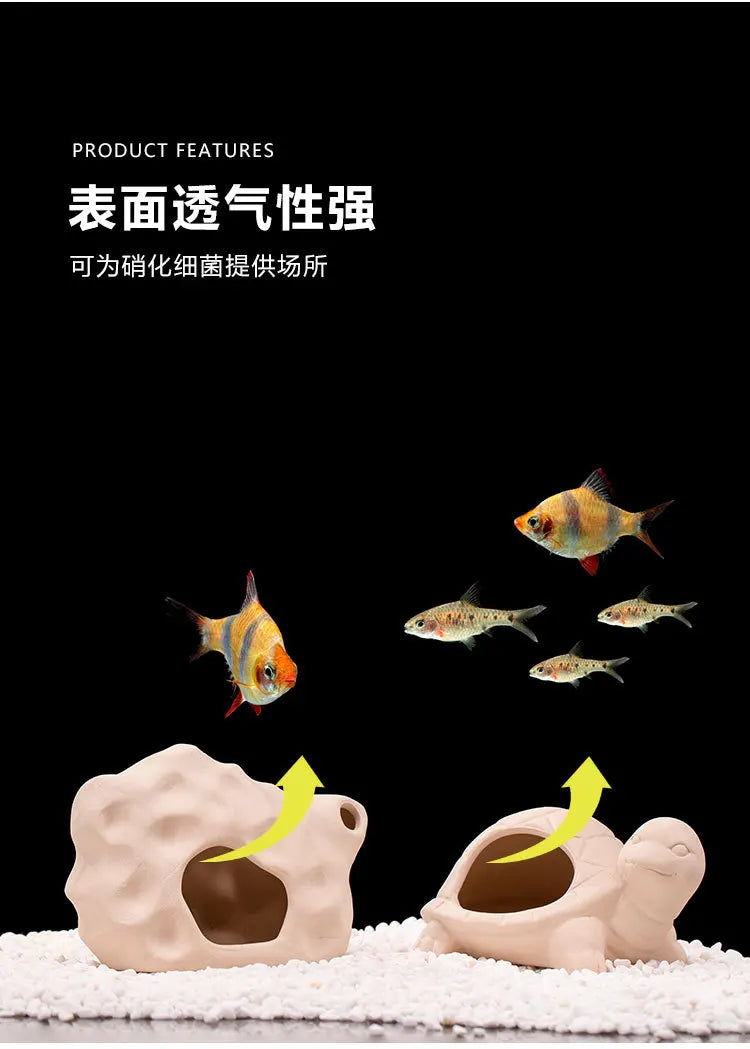 Clay Aquarium Decoration Ceramics Fish Tank Landscaping