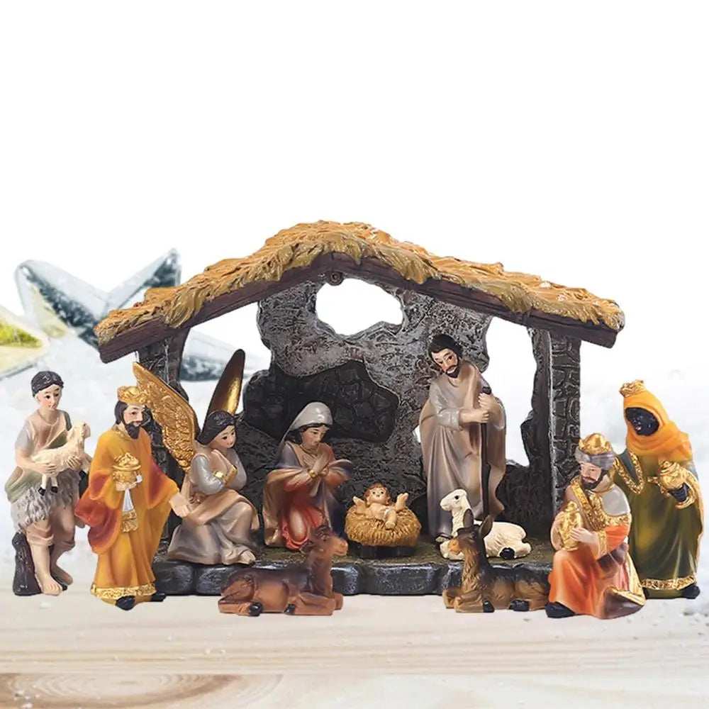Christmas Manger Nativity Set