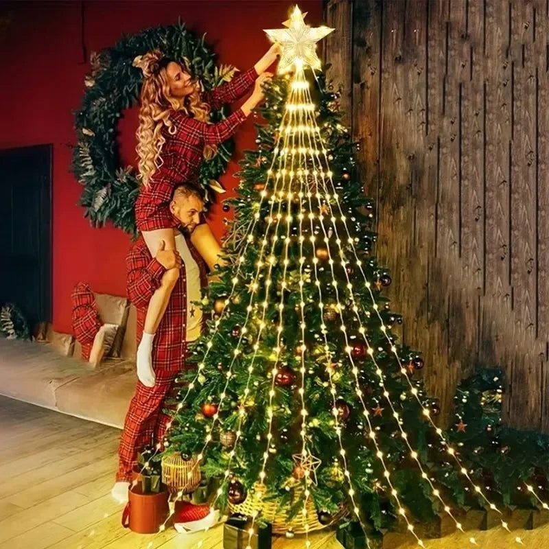 Christmas Waterfall Fairy String Lights