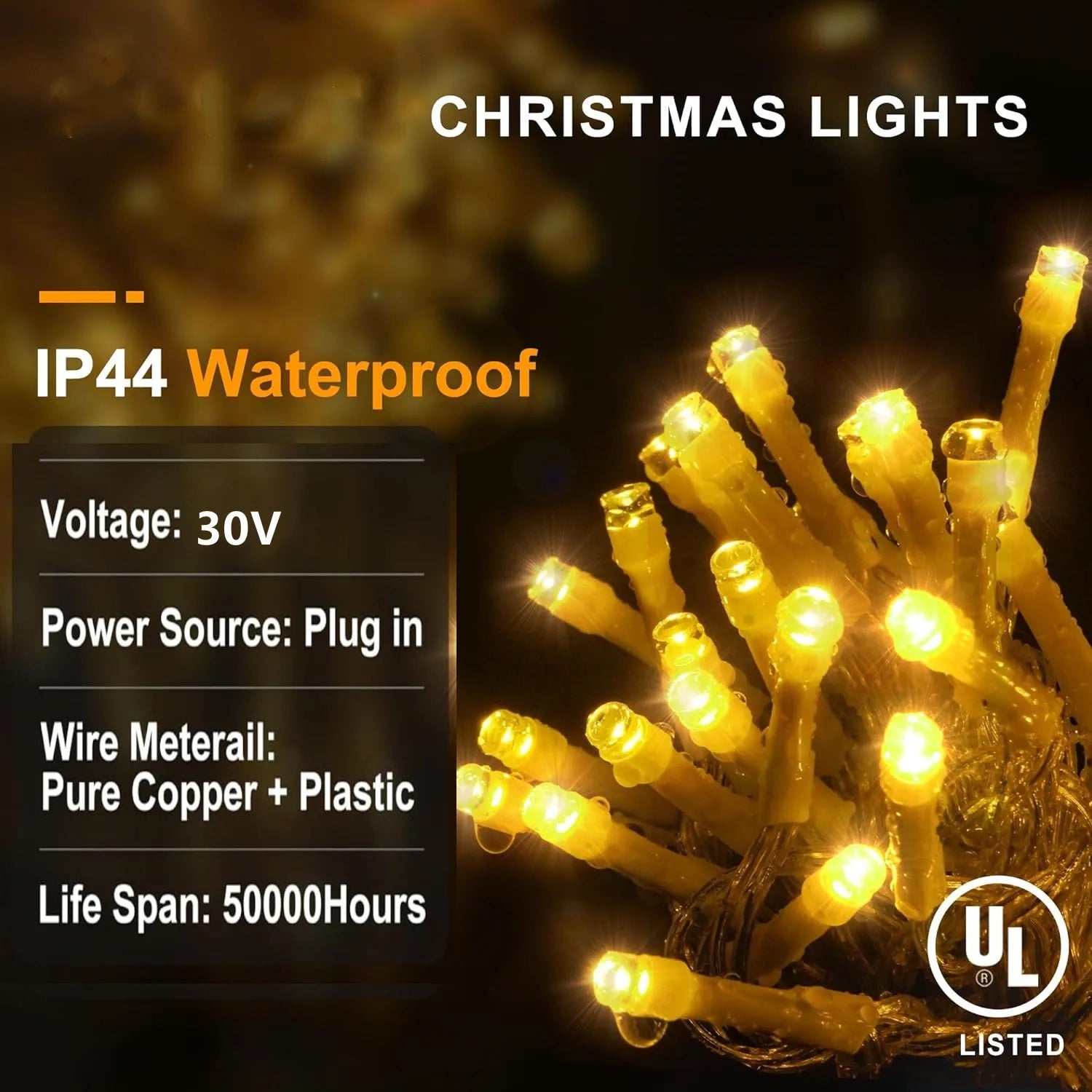 Christmas Festoon Led Icicle Curtain Lights