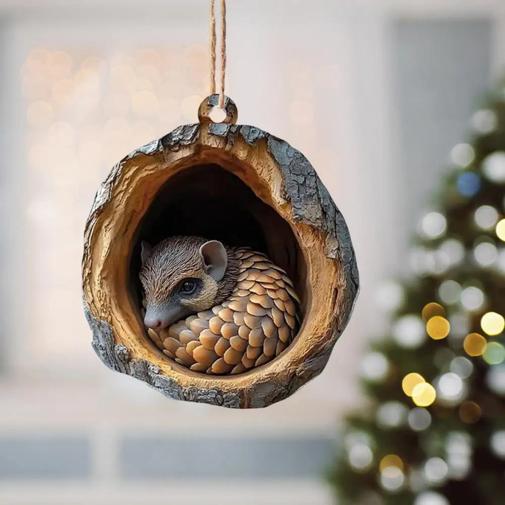 Christmas Cartoon Forest Ornaments