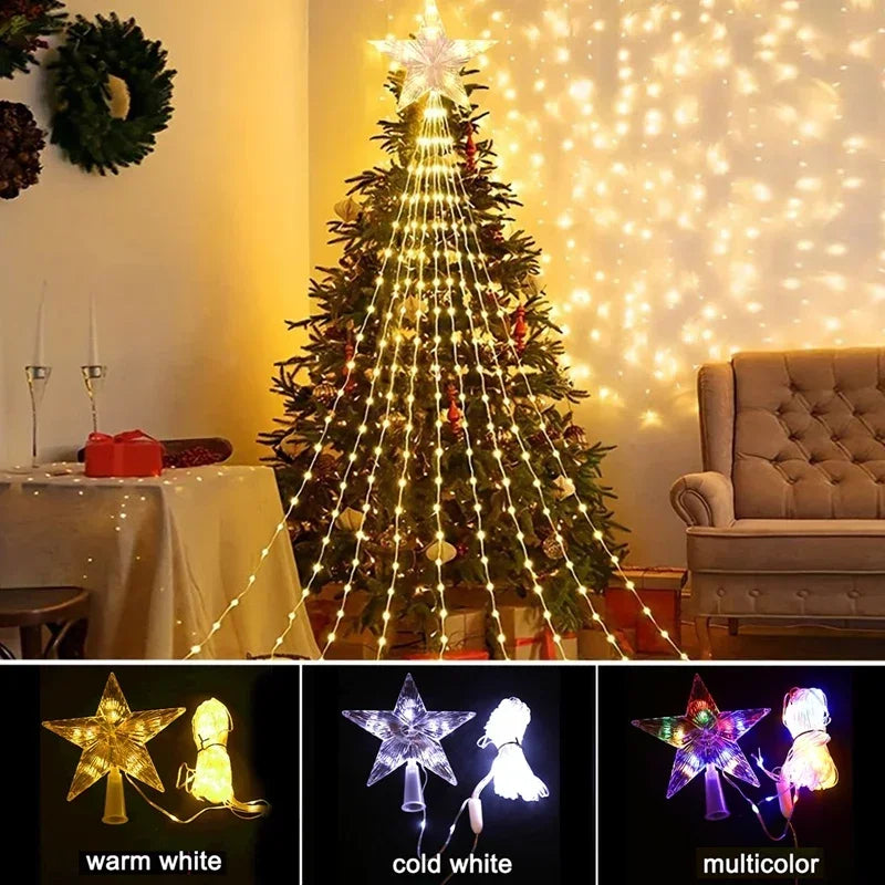 Christmas Waterfall Fairy String Lights