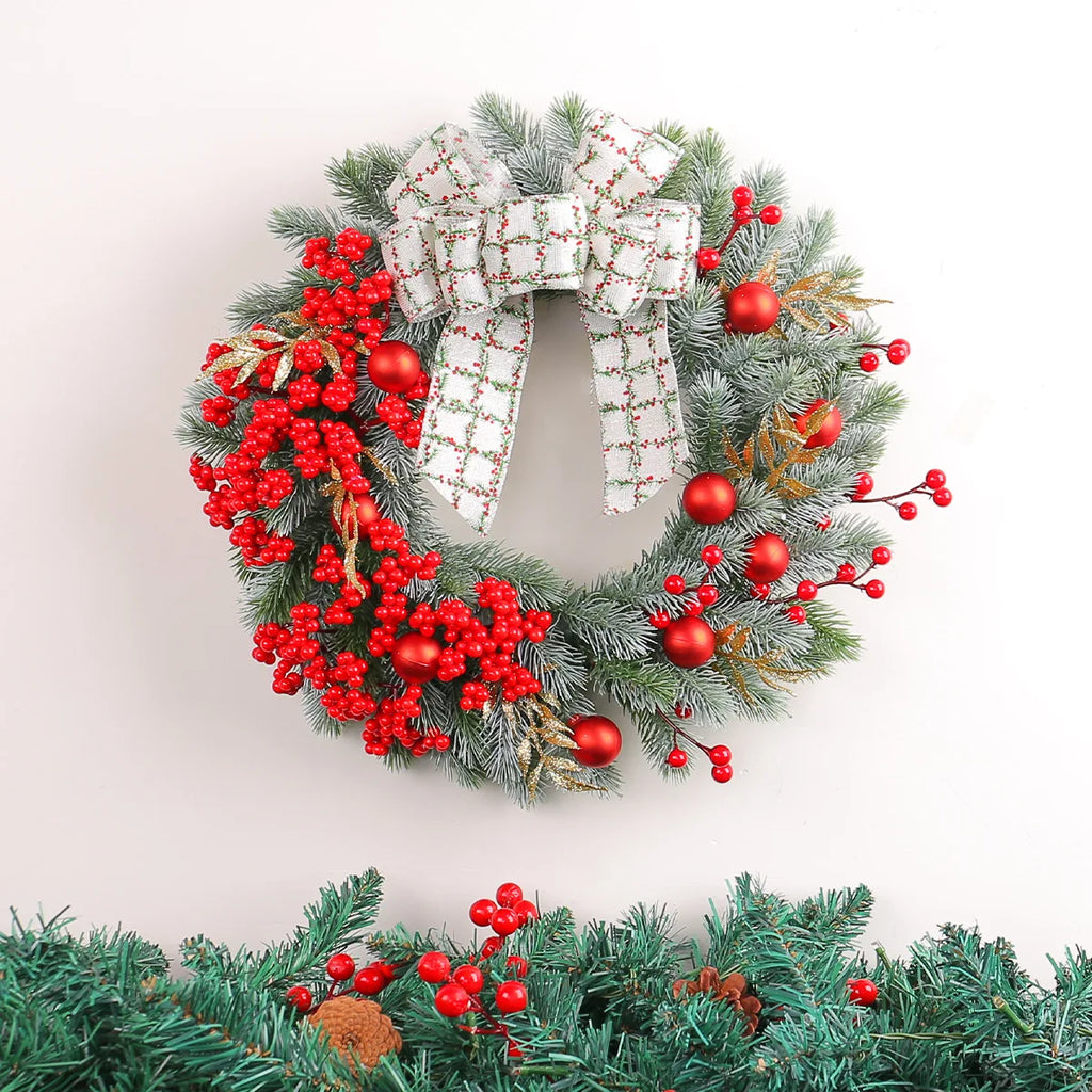 Christmas  Artificial Green Pine Leaf Wreath
